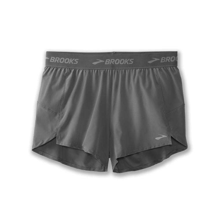 Brooks Chaser 3 Running Shorts - Women's - Steel/grey (64210-JMBE)